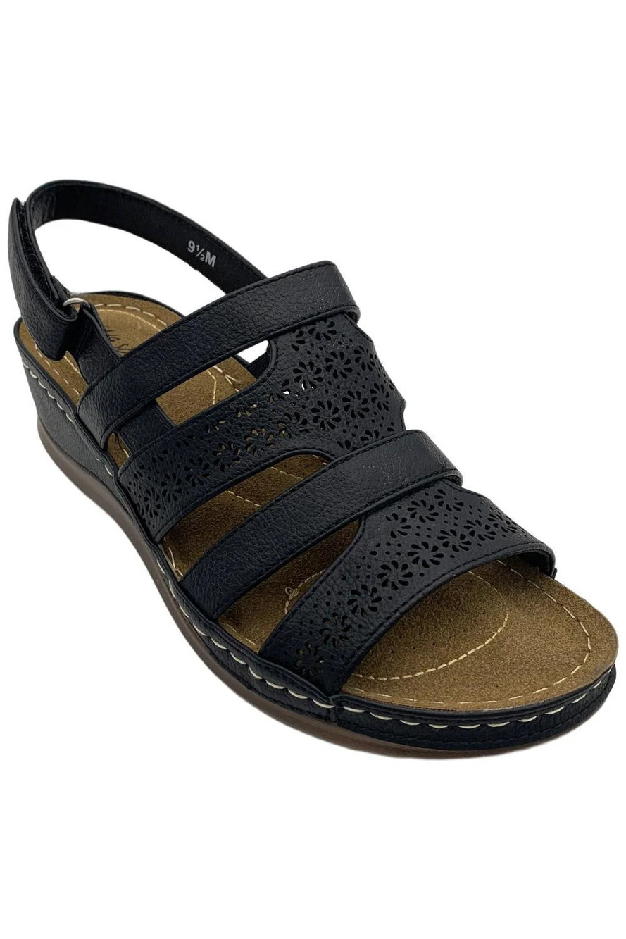 Easy Street Women's Alexi Sandals Black - Medium